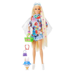 Ляльки - Лялька Barbie Extra у квітковому образі (HDJ45)
