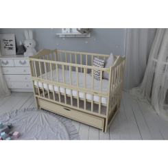 Детская мебель - Кровать детская Baby Comfort ЛД3 Слоновая кость с ящиком (35277471)