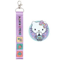 Біжутерія та аксесуари - Набір бейдж на липучці та підвіска Kite Hello Kitty (HK25-3010-1)