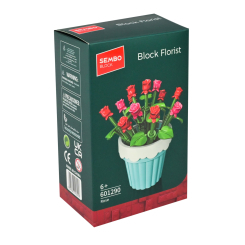 Конструкторы с уникальными деталями - Конструктор Sembo Block Florist Розы 77 деталей (601290)