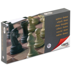 Настольные игры - Магнитные шахматы-шашки Cayro большие (8422878404551)