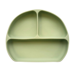 Товари для догляду - Тарілка Lindo Секційна на присосці зелена (4890211039649)