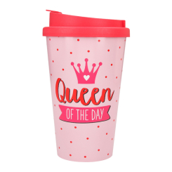 Чашки, склянки - Склянка Top Model Queen of the day 350 мл із кришкою (042180/40)