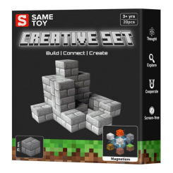 Магнітні конструктори - Магнітний конструктор Same toy Creative Set Stone 20 деталей (MCRAFT-9862-SM)
