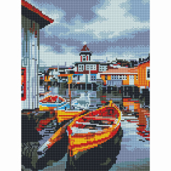 Товары для рисования - Алмазная мозаика Brushme Лодка возле городка (RDBS7014) Товары для рисования - Алмазная мозаика Brushme Лодка возле городка (RDBS7014)