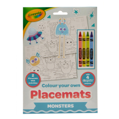 Товары для рисования - Набор для разрисовывания Crayola Подложки Монстры (15755-B)