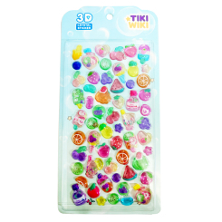 Набори для творчості - Набір 3D-наліпок Tiki Wiki Crystal Тікі фрукти S2 (25ESE009-09)