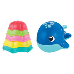Іграшки для ванни - Набір іграшок для ванни Bebelino Кит синій (58114)