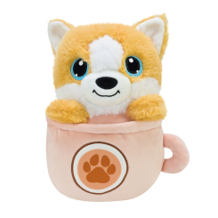М'які тварини - М'яка іграшка Країна Іграшок Собачка в чашці 25 см (QD2403)