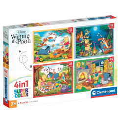 Пазлы - Пазл Clementoni Winnie the Pooh 4 в 1 (21514) Пазлы - Пазл Clementoni Winnie the Pooh 4 в 1 (21514)