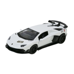 Автомодели - Автомодель Автопром Lamborghini Aventador SVJ белая (4338/2)