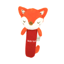 Погремушки, прорезыватели - Игрушка с пищалкой Baby Team Лисичка (8507/8507-6)