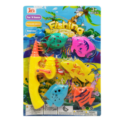 Игрушки для ванны - Игровой набор Рыбалка Bambi 7783-11 магнитная удочка рыбки Желтый (46147s56313)