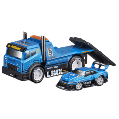 Транспорт і спецтехніка - Набір Maisto Muscle Machines JDM Flatbed Liberty Walk 1999 Nissan Skyline GT-RR34 (11532/11546)