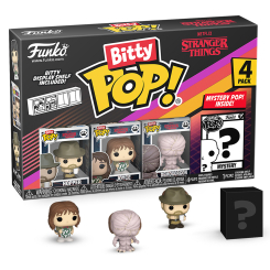 Фигурки персонажей - Набор фигурок Funko Pop Bitty Pop Stranger Things Одиннадцать Хоппер, Джойс, Демогоргон (83663/1)
