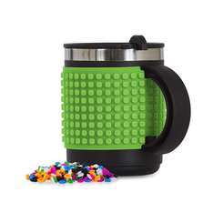 Чашки, склянки - Термочашка Pixie Crew з піксельним полем зелена 480 мл (PXN-02-07) (0702811690950)