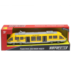 Залізниці та потяги - Поїзд Автосвіт жовтий MiC (AS-2629) (162735)
