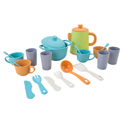 Дитячі кухні та побутова техніка - Ігровий набір Країна Іграшок Посуд блакитний (HG-3054)