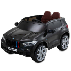 Електромобілі - Електромобіль Rollplay двомісний BMW X5M A02 чорний (7290113213326)