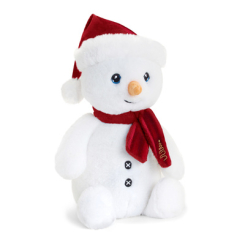 Персонажи мультфильмов - Мягкая игрушка Keel Toys Eco Снеговик с шарфом 25 см (SX6377)