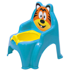 Товари для догляду - Дитячий горщик-стульчик Тигр блакитний Doloni (013317/01) (50471)