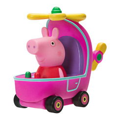 Фигурки персонажей - Мини-машинка Peppa Pig Когда я вырасту Пеппа на вертолете (PEP0489)