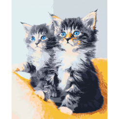 Товари для малювання - Картина за номерами Art Craft Блакитноокі кошенята 40 х 50 см (11617-AC)