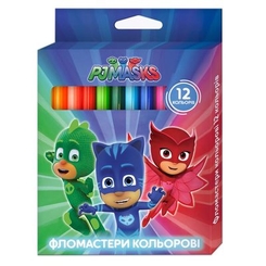 Товари для малювання - Фломастери Перо PJ Masks 12 кольорів (120262)