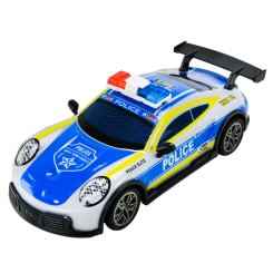 Радиоуправляемые модели - Автомодель Країна Іграшок на радиоуправлении Полицейская машина серебряная с синими наклейками (998-5B/1)
