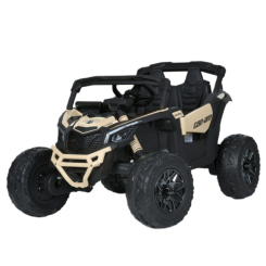 Електромобілі - Електромобіль Bambi Racer Джип чорно-бежевий (M 5099EBLR-RS(24V))