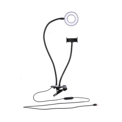 Наборы для творчества - Кольцевая лампа Create It! Набор с прищепкой и держателем телефона (32006)