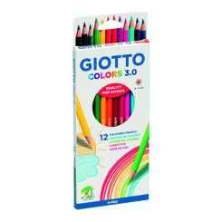 Канцтовари - Олівці кольорові Fila Giotto Colors 3.0 12 кольорів (276600)