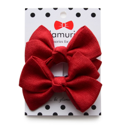 Бижутерия и аксессуары - Бантики Glamurino Classic M красные (2022.4)