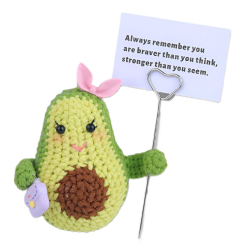 Набори для творчості - Набір для в'язання іграшки гачком Brushme Міс авокадо (NBV13)