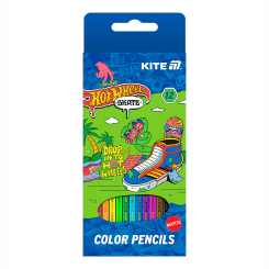 Канцтовары - Карандаши цветные Kite Hot Wheels 12 цветов (HW25-051-2)