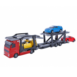 Транспорт і спецтехніка - Набір машинок TechnoDrive Автоперевізник 3 штуки (541756.270)