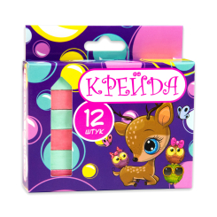 Канцтовари - Крейда Strateg Квадратна шкільна різнокольорова 12 штук (50114) Канцтовари - Крейда Strateg Квадратна шкільна різнокольорова 12 штук (50114)