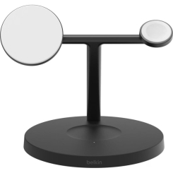 Павербанки - Зарядное устройство для беспроводной связи Belkin Magnetic Pad Qi2 15Вт 3в1 черное (WIZ032KQBK)