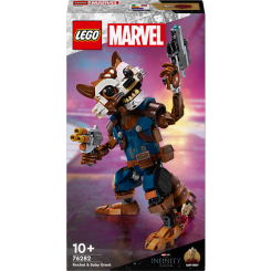Конструктори LEGO - Конструктор LEGO Marvel Ракета й малюк Ґрут (76282)