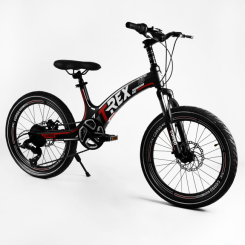 Велосипеды - Детский спортивный велосипед CORSO T-REX 20 магниевая рама дисковые тормоза Black and red (106977)
