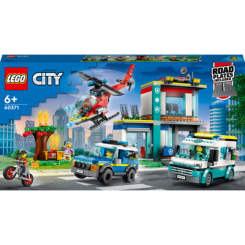 Конструктори LEGO - Конструктор LEGO City Центр управління рятувальним транспортом (60371)