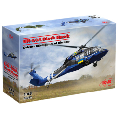 Конструктори з унікальними деталями - Конструктор ICM UH-60A Black Hawk ГУР України (48362)