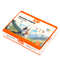 Канцтовары - Краски гуашь Yes Orange Line 12 цветов (230432) Канцтовары - Краски гуашь Yes Orange Line 12 цветов (230432)