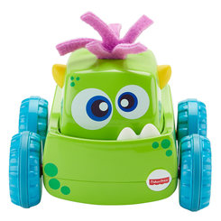 Машинки для малышей - Машинка-монстрик Fisher-Price Нажимай и запускай зеленая (DRG16/DRG15)