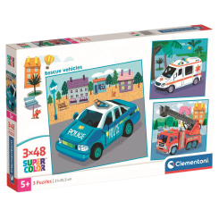 Пазли - Пазл Clementoni Rescue Vehicles 3 шт по 48 елементів (25318.00) Пазли - Пазл Clementoni Rescue Vehicles 3 шт по 48 елементів (25318.00)