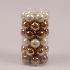 Аксесуари для свят - Кульки скляні Flora D-3,8 см. 36 шт(44561) (MR35691)