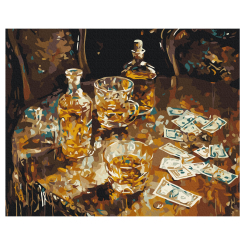 Товари для малювання - Картина за номерами Brushme Золотий відпочинок (BS53980)