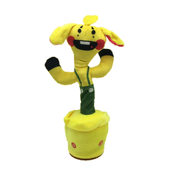 Персонажі мультфільмів - Говорящий танцюючий Банзо Банні Trend-mix Poppy Bunzo Bunny Rabbit 35 см Жовтий (tdx0008296)