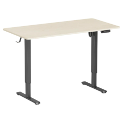 Мебель для геймеров - Компьютерный стол OfficePro с электрорегулировкой высоты Light Wood/Black (ODE1470LWB)