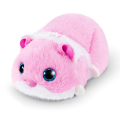 Мягкие животные - Интерактивная игрушка Pets alive S1 Забавный хомячок розовый (9543-2)